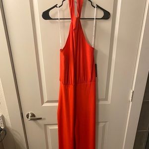 Lulu’s “Moment for Life” red jumpsuit